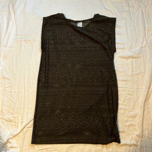 Merona gray swim coverup